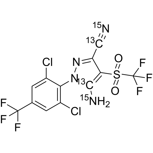 Fipronil sulfone-13C2,15N2